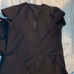 Black scrub top